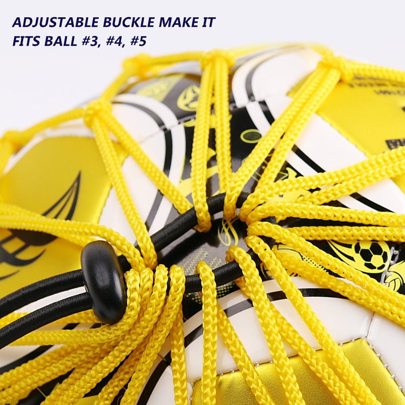 PodiuMax Hands-Free Soccer Kick/Throw Trainer, New Ball Locked Net Design, Adjustable Waist Belt & Cord Suit for All Levels (Fits Ball Size 3, 4, 5) - Image 2